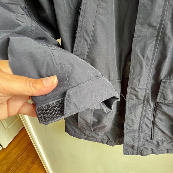 Lands' End The Squall Black Jacket, Collared, Cargo Pockets, Winter *no hood - Picture 14 of 15